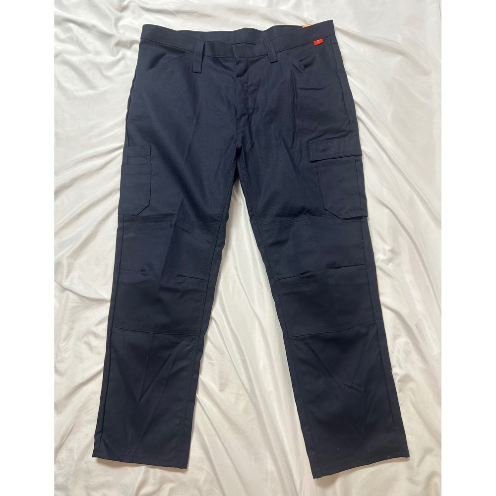 Bulwark FR iQ Series Comfort Lightweight Cargo Pants NWT Navy Blue Work 40x30